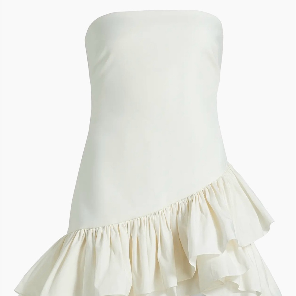 Cinq à Sept Strapless Cream Dress
